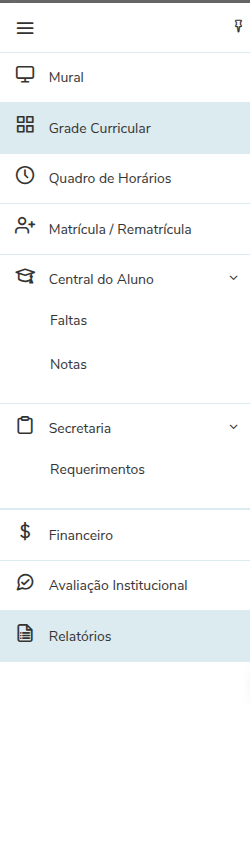Tela de Requerimentos